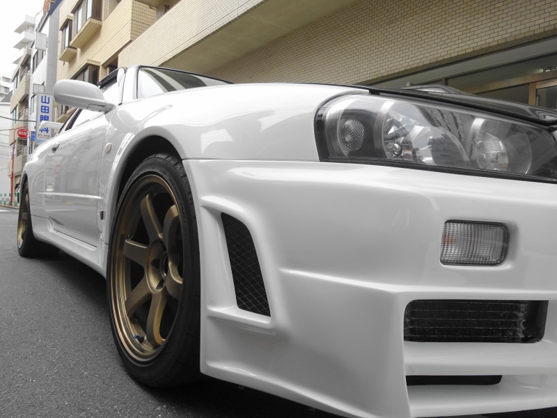 日産 スカイライン GT-R R34最終型 6MT 430PS ﾆｽﾓｻｰｷｯﾄﾘﾝｸ HKS ｶｰﾎﾞﾝ製
