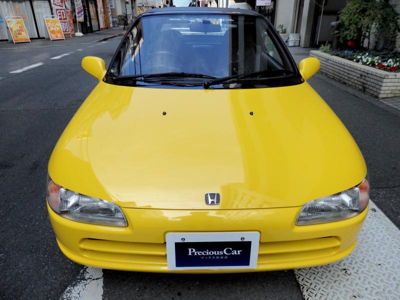ホンダ ビート 660 ｶｰﾆﾊﾞﾙｲｴﾛｰ 5MT 純正ﾌﾙﾉｰﾏﾙ ﾀｲﾍﾞﾙ交換 屋内