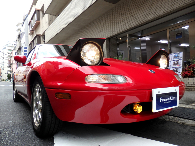 ユーノスロードスター 純正 フロントバンパー A3Eレッド